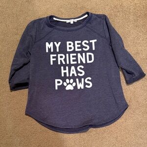 Moa Moa Navy Tee with White Trim